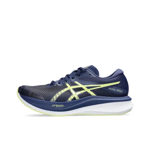 Asics Magic Speed 3,0 Low Топ Беговые кроссовки Женские Синий черный Циановый