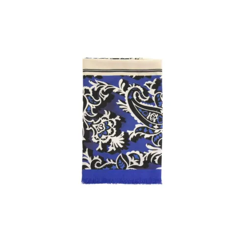 ETRO Вязаные шарфы Синий Мужской