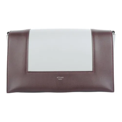 CELINE Smooth Calfskin Frame Bag Crossbody Bag Medium Women's Red Brown Blue CELINE Гладкая телячья кожа рамка сумка через плечо средний размер женский красный коричневый синий