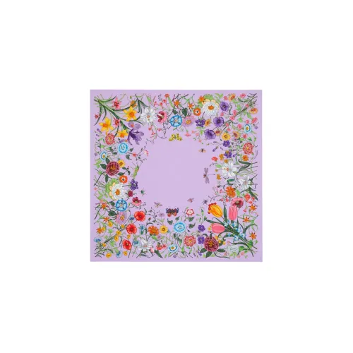 GUCCI Flora Шелковые шарфы Фиолетовый Женские