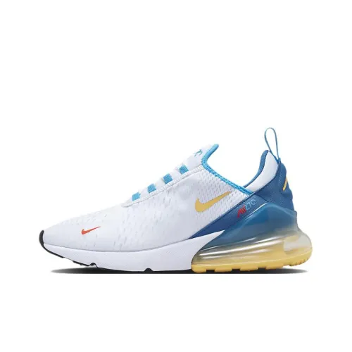 Nike Air Max 270 Амортизация Износостойкий Низкий Топ Повседневная Обувь Мужская Белая