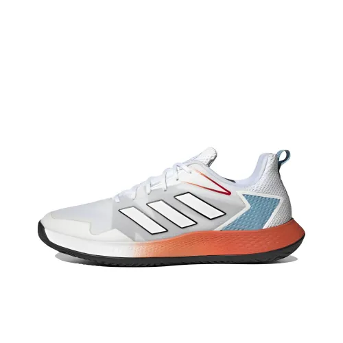 Adidas Defiant Speed Slip-resistant Abrasion-resistant Low-top Tennis Shoes Men's White Blue