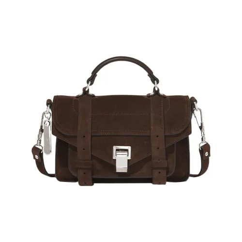 PROENZA SCHOULER Замшевая сумка через плечо маленькая сумка женская коричневая