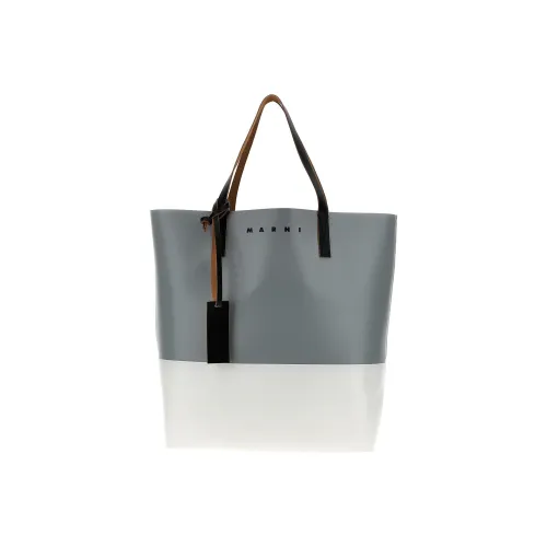MARNI Полиуретан с полиэстером тоут сумка для покупок сумка сумка через плечо мужская серая белая