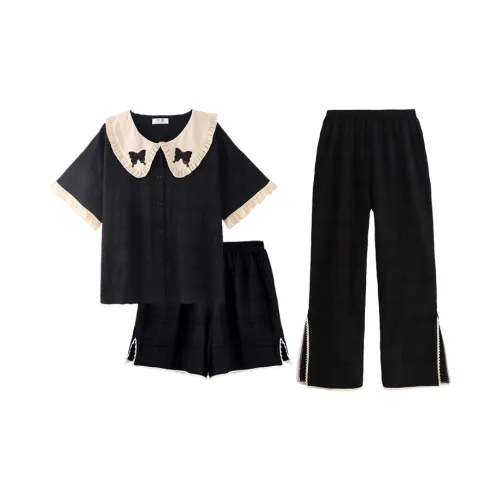 Chun Xi Черный Женские Пижамные Комплекты