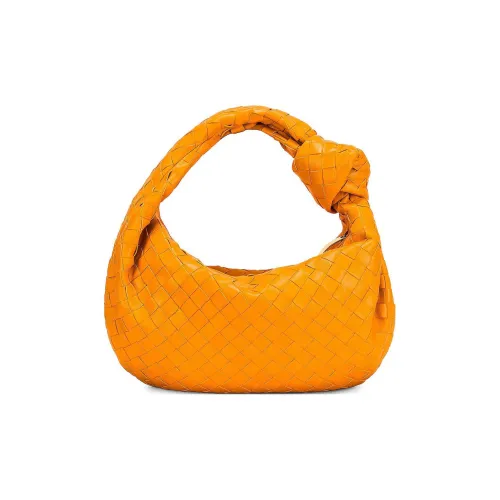 Bottega Veneta Jodie Intrecciato Ткани вязаные Овчина Сумка на плечо Сумка Женские Апельсин