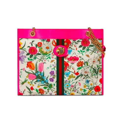 GUCCI Canvas с кожаными вставками тоут сумка для покупок сумка сумка через плечо женская многоцветный принт