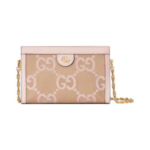 GUCCI Ophidia Кожа Сумка через плечо Сумка на плечо Женская Розовая