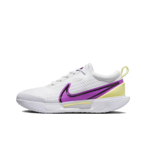 nike Court Zoom Pro Воздух Shock Absorbers Противоскользящий Низкий Топ Кроссовки для тенниса Женские Белые Фиолетовые