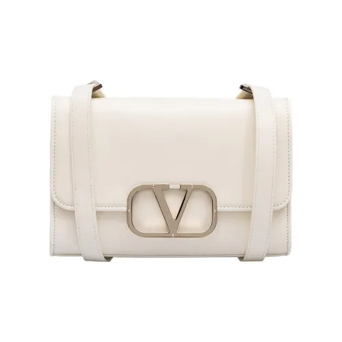 Valentino Сумка через плечо из коровьей кожи женская белая
