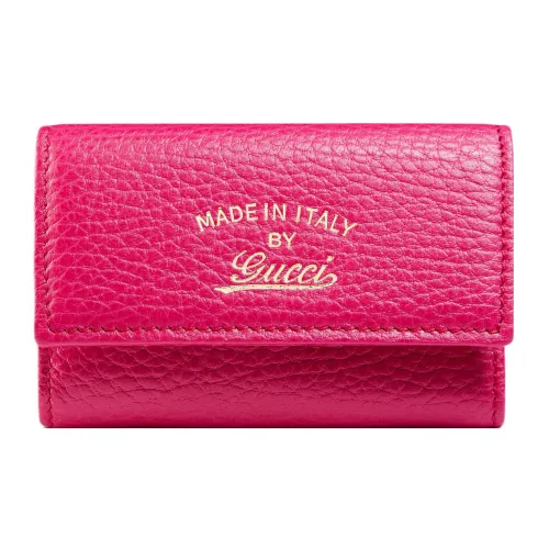 GUCCI Кожа Key Pouch Стандартный Женский Фуксия