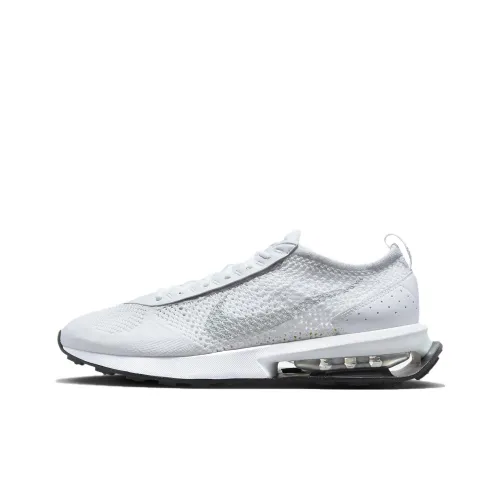 Nike Air Max Flyknit Racer Next Nature Low Топ Кэжуал Мужской Белый