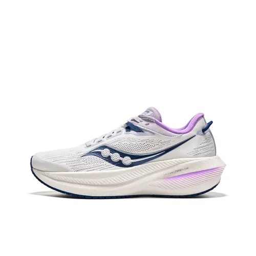 Saucony Triumph Victory 21 Беговые кроссовки Низкий верх Белый Фиолетовый Женские
