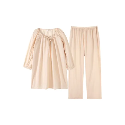ZumashL S83958# Шампанское абрикосовый Брюки Одежда Комплекты Женские Пижамные комплекты