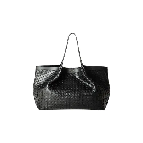 Serapian Lambskin с кожей Nappa сумка-тоут сумка для покупок сумка через плечо женская черная
