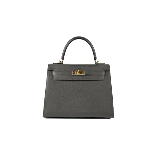 HERMES Kelly Madame Кожа Сумка Kelly Сумка Женская 88 Графитовый Серый