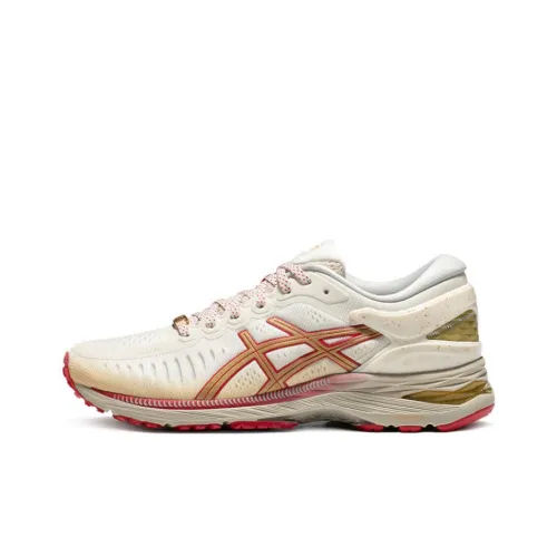 Asics Metarun Low Топ Беговые кроссовки Женские Бежево-красный