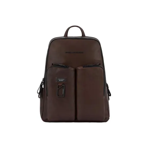 PIQUADRO Кожа Рюкзак Стандартный Унисекс Коричневый