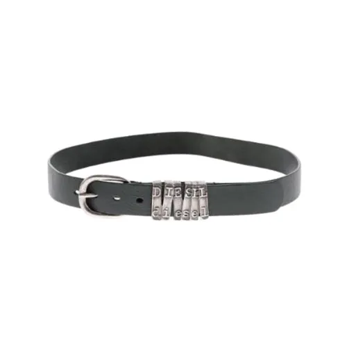 DIESEL Ремни из коровьей кожи, черные, женские