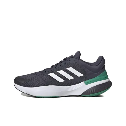 Adidas Response Super 3,0 Slip-resistant Abrasion-resistant Low-top Беговые кроссовки Мужские Черно-белые