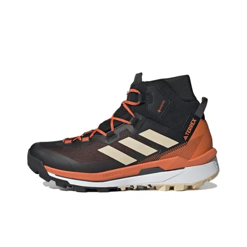 adidas Terrex Skychaser Slip Resistant Abrasion Resistant High Top Streetwear Унисекс Черный Оранжевый