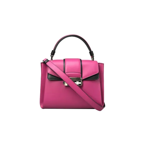 BVLGARI Сумка через плечо из натуральной коровьей кожи женская розовая