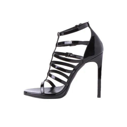SAINT LAURENT Римские сандалии Женские Черные