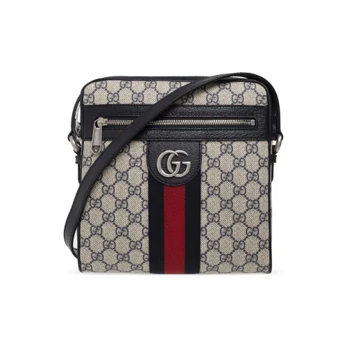 GUCCI Ophidia Холст с кожей Комбинированный Курьерская сумка Сумка через плечо Маленький Мужской