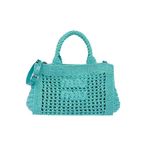 MIU MIU Солома And Прутья ивы Сумка Обычный Женские Изумрудно-зеленый