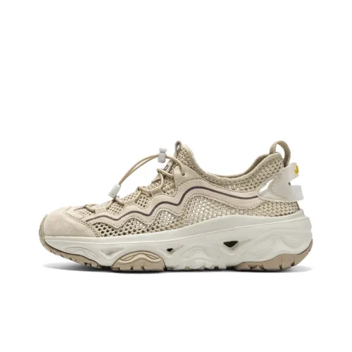 JEEP Противоскользящие Устойчивые к износу Дышащие Низкие Кеды Походная обувь Женские Светло-серый