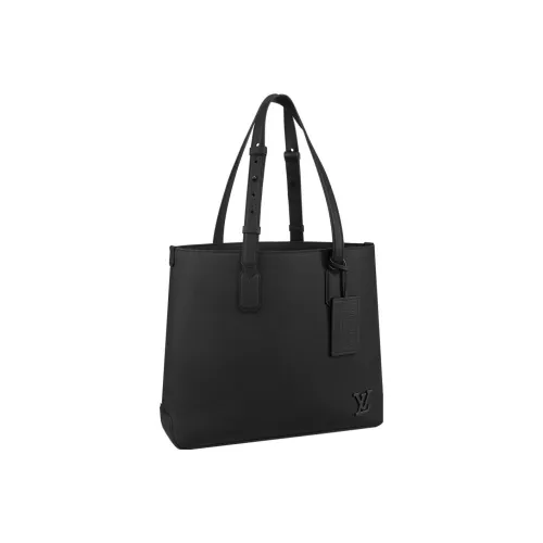 LOUIS VUITTON Fastline Корова Кожа Курьер Сумка Тоут Сумка Сумка для покупок Мужская Черная Сумка