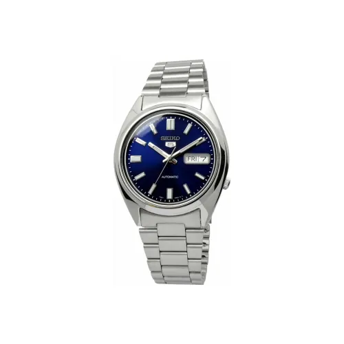 SEIKO Автоматический Механический Часы Мужской Серия 5 37 мм Синий
