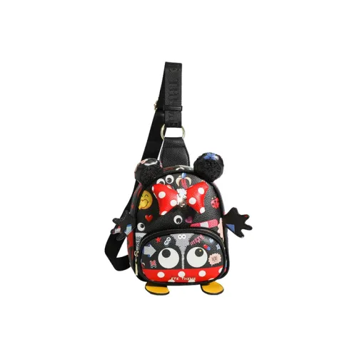 EYE THEME PU кожа Обхват талии Сумка Грудь Сумка Женские Черный Белый