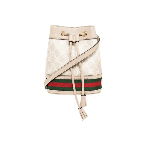 GUCCI Canvas с кожаными вставками ведрообразные сумки сумки через плечо сумка на плечо женская