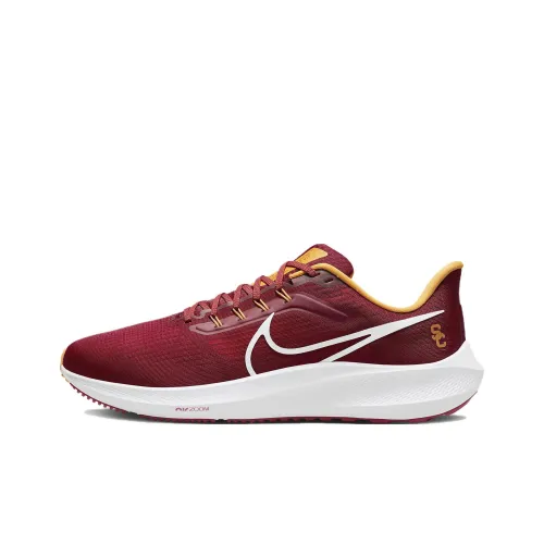 Nike Air Zoom Pegasus 39 Амортизаторы Slip-resistant Низкий топ Беговые кроссовки Мужские Красный