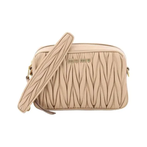 MIU MIU Arcadie Series Напп Кожа Camera Сумка Сумка через плечо Сумка на плечо Женская Розовая