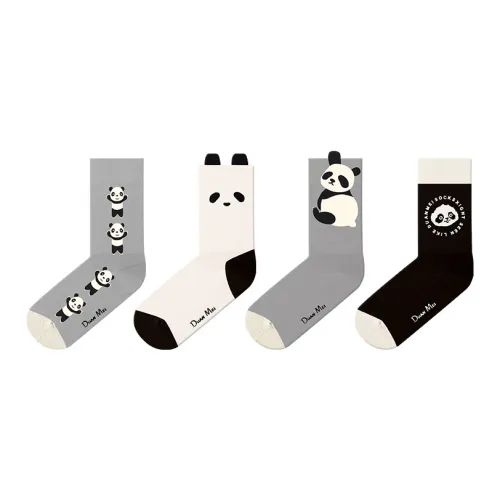 Duanmei Колено Высокие Носки Унисекс 4 Пачки
