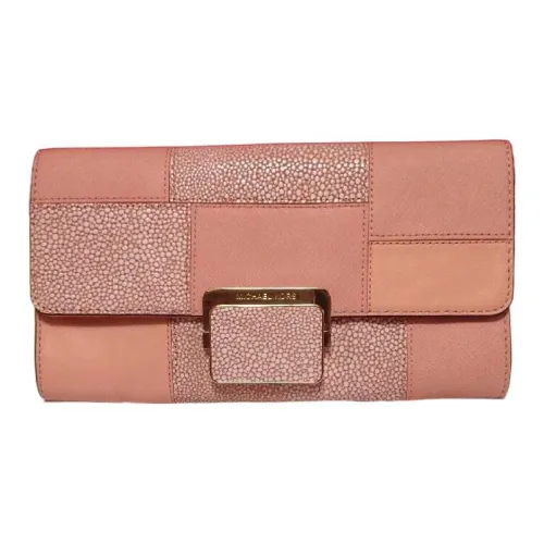 MICHAEL KORS Cynthia Кожаный клатч сумка через плечо большой женский розовый