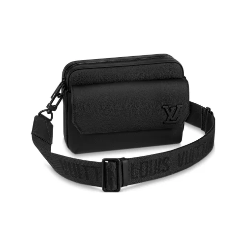 LOUIS VUITTON Fastline Корова Кожа Курьер Сумка Сумка через плечо Сумка на плечо Стандартная Мужская Черная