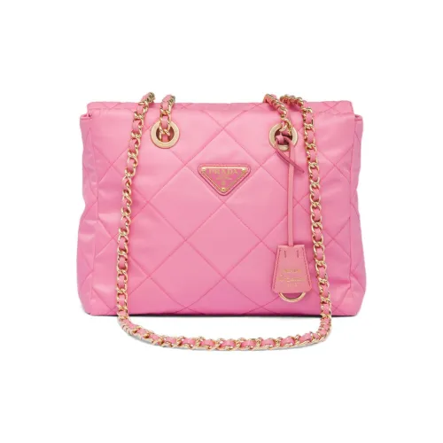 PRADA Ткань Парашют Сумка Сумка через плечо Сумка на плечо Женская Бегония Розовый