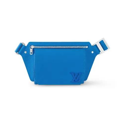 LOUIS VUITTON Сумка через плечо из коровьей кожи женская синяя