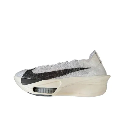 Nike Air Zoom Alphafly Next% 3 Устойчивый к истиранию Дышащий Низкий Топ Беговые кроссовки Мужские Белый Черный