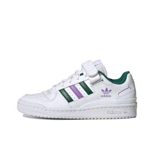 Adidas Originals FORUM Low Топ Скейтборд Кроссовки Женские Белые Зеленые Фиолетовые