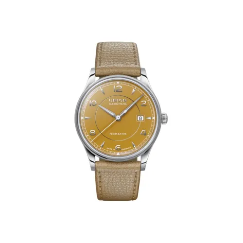 UNION GLASHUTTE SA Автоматический механический механизм Мужские часы из коллекции Noramins 40 мм*40 мм*10,4 мм Желтые
