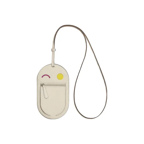 HERMES In The Loop Mysore Шевро Свиной нос Чехол для телефона Большой Женский Кремово-белый