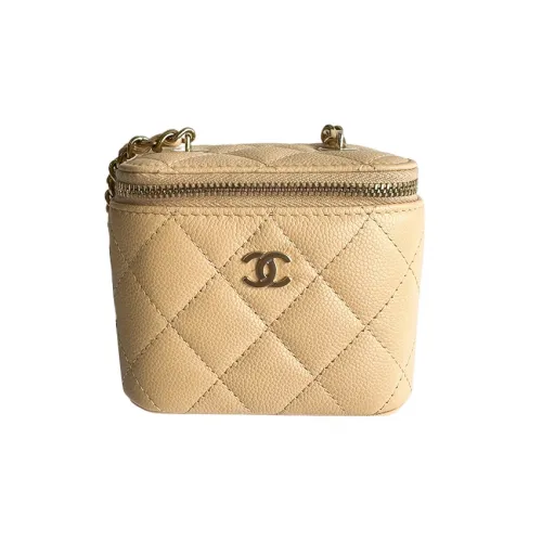 CHANEL С рельефом Тисненый Икорный Коровья кожа Сумки кросс-боди Мини Женские Нежно-розовый Молочно-чайный