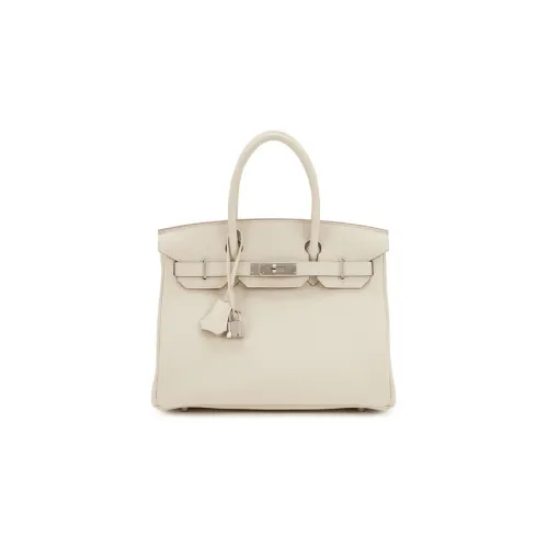HERMES Birkin Коровья кожа Togo Сумка Birkin Сумка Женская 10 Craie Milkshake Белый