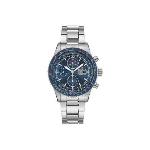 HAMILTON Khaki Aviation Collection Автоматический Механический Часы Мужские 44 мм Синий Циферблат