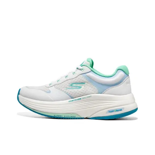 Skechers Go Walk Distance Walker Низкий Топ Casual Женский Белый Зеленый