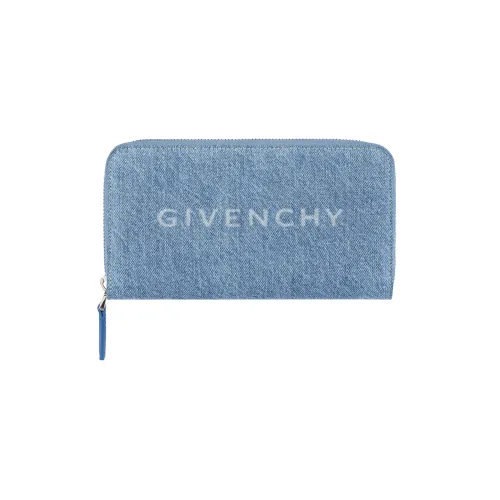 GIVENCHY Denim Wallet Women's Medium Blue